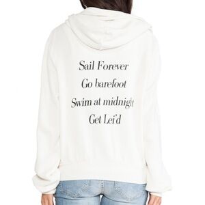 Wildfox Malibu Sail Forever Zip Up Hoodie